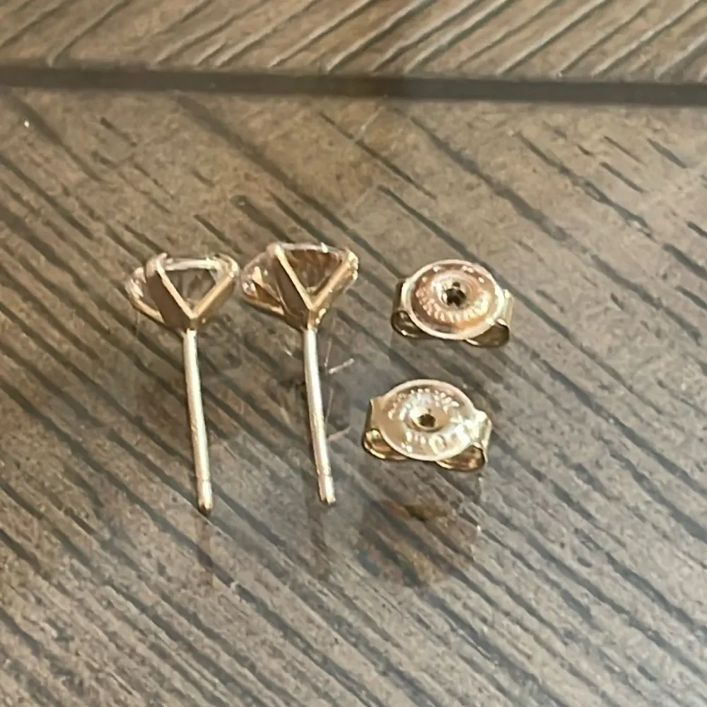 Sterling Silver Stud CZ Earrings